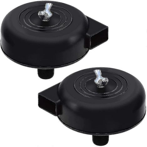 Filtre à air silencieux pour compresseur (2 pièces), filetage mâle 3/8 pt, 16 mm (noir) (1/3)