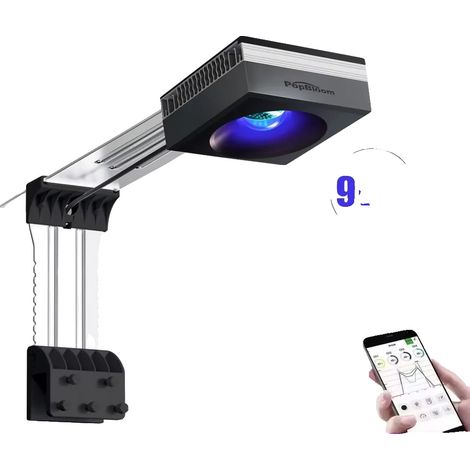 Lámpara LED para acuario, espectro completo, soporte con clip, 90 W, enchufe europeo. (1/2)