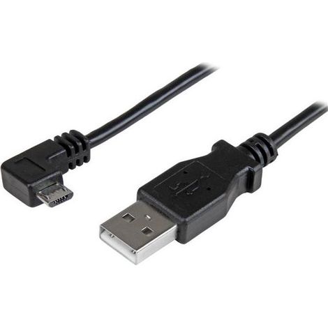 StarTech.com cavo micro-USB nero 0,5 m con connettore angolare (1/5)