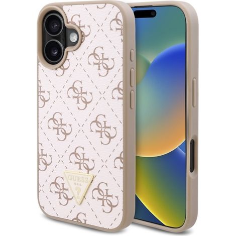 Guess GUHCP16MPG4GPH iPhone 16 Plus 6,7" weiße Hartschalen-Hülle, neues 4G-Dreieck (1/5)