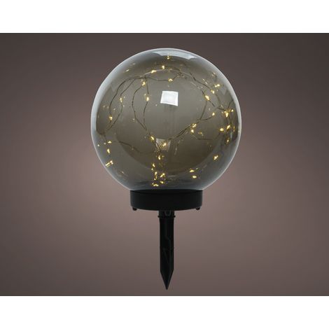 LAMPADA SOLARE 20X28CM GRIGIO FUMO ARREDO ESTERNO GIARDINO
