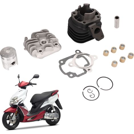 Pièces de moto, bloc-cylindres, segments de piston pour Yamaha JOG50 50cc 40mm 2002-2011 (1/5)