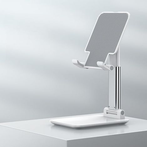 Soporte plegable para teléfono y tableta – Material plástico de alta calidad – Peso: 204 g – Ángulo de 0° a 85° (1/5)