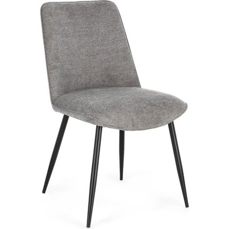 Bizzotto Sedia Cora Nero Grigio Scuro (1/5)
