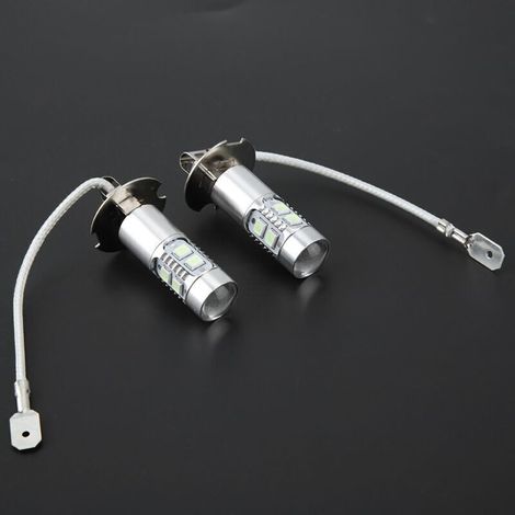 Conjunto di 2 lampade LED per fari auto 100W 1200lm 8000K, adatti per luci antinebbia e DRL H3 (1/2)