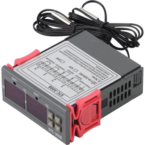 Régulateur de température avec double affichage et double sonde (110-220 V CA) (1/5)