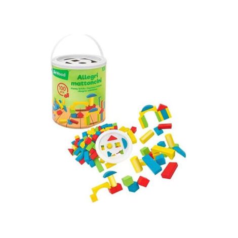 CUBO BLOQUE MADERA 100U.