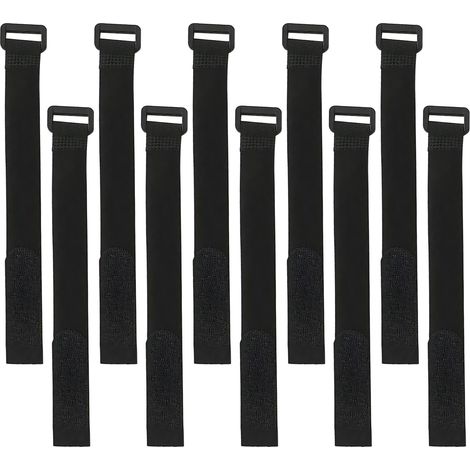 Sangles Élastiques De Serrage Avec Bandes Antidérapantes - Pour Câbles Tuyaux Vélos Garage Atelier - Lot De 10 (1/5)