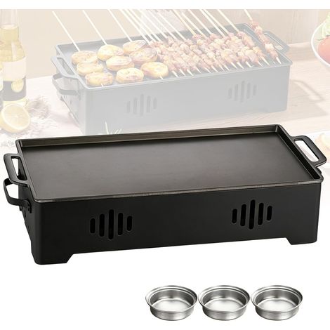 Plaque chauffante pour barbecue, plaque de maintien au chaud, bougie chauffe-plat, récipient de maintien au chaud pour aliments et grillades, chauffe-viande, accessoires pour barbecue, fête en plein (1/5)