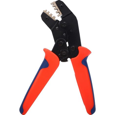 Pince à sertir pour câbles avec mécanisme à cliquet, pression réglable et poignée ergonomique pour connecteurs et bornes de câbles automobiles SN-58B