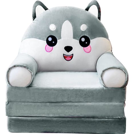 Housse de canapé pliable pour enfant motif dessin animé doux écologique facile à nettoyer convertible gain de place (1/4)