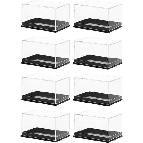 Vitrine pour le stockage et la collection de spécimens de coquillages, 8 pièces en plastique (1/5)