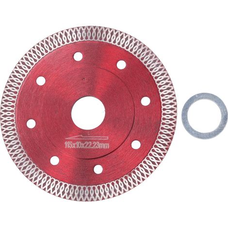 Lame de scie diamantée 115mm, disque de coupe sec et humide, outil de roue pour céramique, granit, marbre rouge