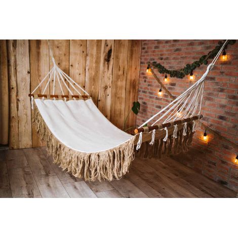 Boho-Jute-Hängematte (1/2)