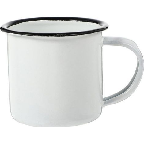 Tasse en émail vintage - 470 ml - Anse confortable - Usage quotidien et camping (1/5)