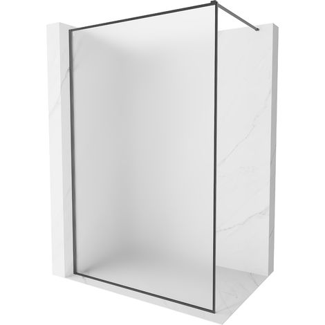 Mexen Kioto-XF Duschwand Walk-in mit Rahmen 60 x 202 cm, Frost 10 mm, gebürstet Gun Gray - 800-060-104-66-30-X (1/5)