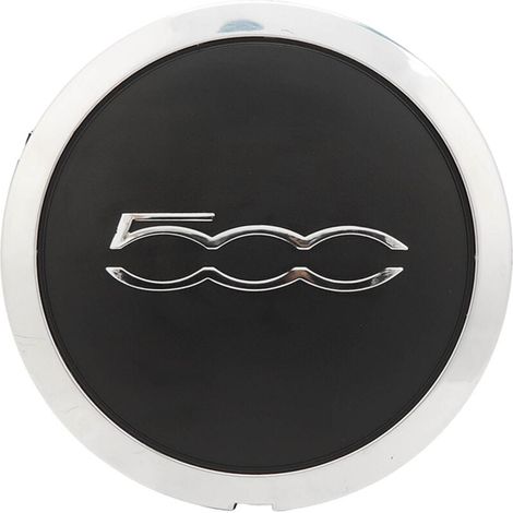 Capuchon de moyeu de roue central avec garniture chromée 68078419AC Capuchon de moyeu de roue résistant à la chaleur pour FIAT 500