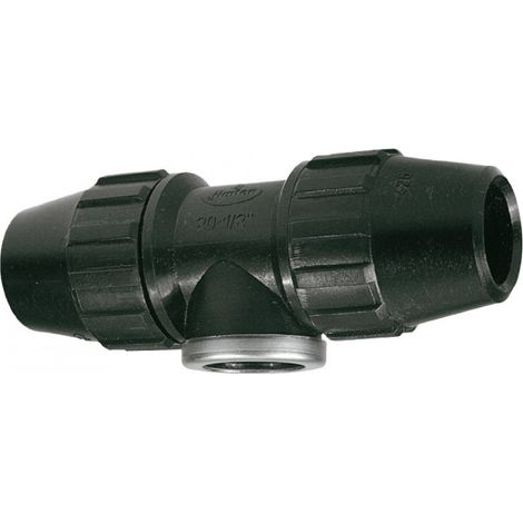 Derivación te rosca hembra PE  (sin refuerzo metálico) J-65 - JIMTEN Medidas: Ø32mm x 1" (1/2)