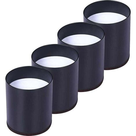 Rehausseur Pieds de Lit Lot de 4 Acier Carbone. Risers de Meubles Ajoutent Hauteur de 5CM. Supportent 10000 lbs. Rehausseurs de Table. Chaise ou Canapé. Gain d’Espace pour Bureau et Bedding(le noir).S (1/4)