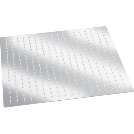 Carré 16 pouces Ultra mince en acier inoxydable pluie salle de bain pomme de douche Chrome maison moderne (1/5)