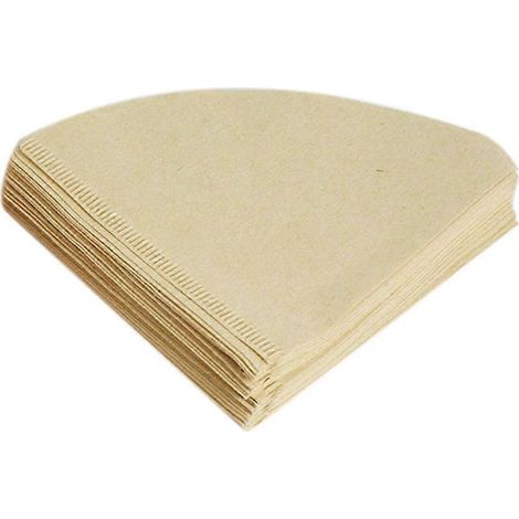 80 filtres à café en papier coniques en forme de V, pour 1 à 2 tasses, compatibles avec les filtres à café à filtre. (1/5)