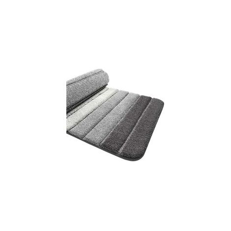 Rutschfeste Badematte, extra weicher Badezimmerteppich, maschinenwaschbar, wasserabsorbierend, 40 x 60 cm, Grau (1/5)