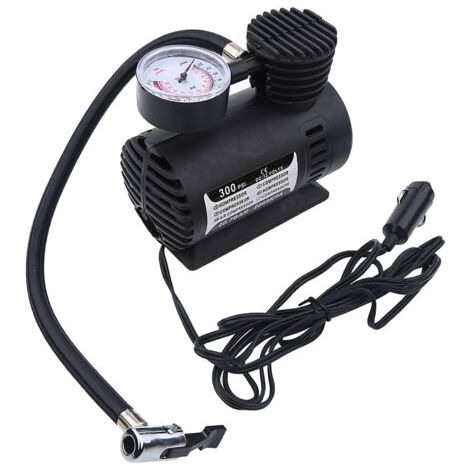 Mini Compresseur d'Air Portable, Pompe de Gonflage de Pneu Électrique 12 Volts Voiture 300 PSI (1/5)