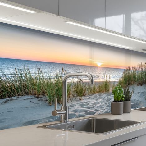 Kitchen Splashback Sun - Nature - Beach 200x80 cm