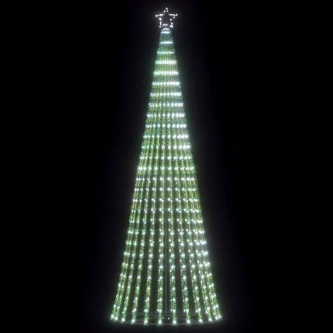 Árbol de Navidad LED 475 LEDs frío 247 cm