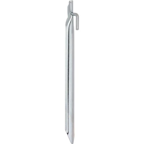 Piquets de tente 24pcs en forme de V 25cm Ø20mm acier galvanisé (1/5)