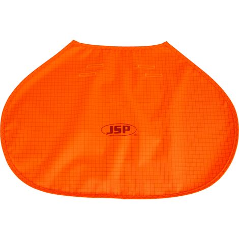 JSP – Protège nuque UV 50 ignifugé et anti-statique adaptable sur casque EVO – Couleur orange haute visibilité – Protection chaleur intense