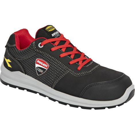 Zapatos de seguridad bajos DUCATI SPEEDY RACE LOW S3S FO SR SC MET FREE - Negro/Rojo 48