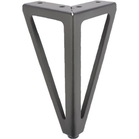 Set mit 4 Ersatz-Möbelfüßen aus Metall - Schwarz - 15 cm - Für Möbel, Schränke, Sofas, andere Möbelfüße.