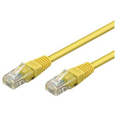 Goobay 0.25m 2xRJ-45 Cable - Cable de red (0,25 m, RJ-45, RJ-45, Amarillo)