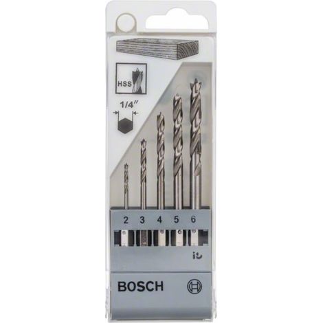 BOSCH  SET BROCAS HEXAGON MADERA 5 PZ
