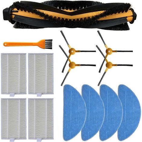 Pour balai à franges Coredy FL022 avec brosse latérale principale et filtre HEPA (1/5)