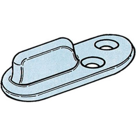Idroweb – Pack de 2 guides de fond en acier pour portes coulissantes – Solution robuste pour installation au sol – Fonctionnement fluide - ART 161 EN