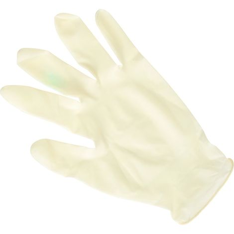Gants jetables en latex synthétique taille 7 boîte de 100 unités (1/2)