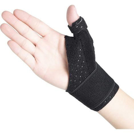 Thx4COPPER Wendbare Kompressions-Daumenbandage und Gelenkschiene, Daumenstütze für BlackBerry Thumb, Arthritis, Schnappfinger, Sehnenscheidenentzündung, atmungsaktiv, stabile Daumenstütze (1/5)
