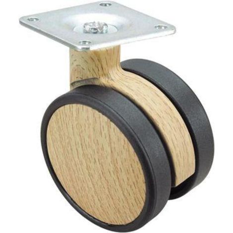 RUEDAS ALEX rueda giratora placa 10dkm60 nylon-madera haya , Descripción
Nuestra gama de ruedas de decoración de la serie DKM con aro de nylon y acabado haya está recomendada para el sector mobiliario (1/2)