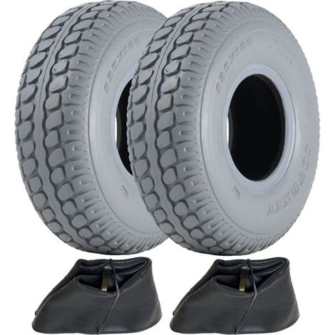 Mobilität Rollerreifen - Nicht Markierend - 330x100 mm - Set von 2 - Gummi - 4 Schichten