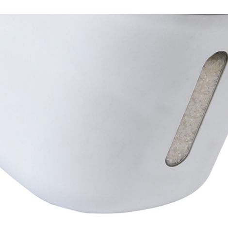 Boîte de rangement pour riz, bidon, couvercle étanche, robuste, en plastique, pour farine, accessoires de cuisine, gris, 10 kg (1/4)