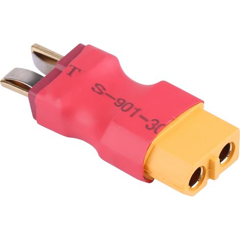 Adaptateur sans fil XT60 femelle vers prise Dean mâle T pour batterie d'avion miniature (1/5)