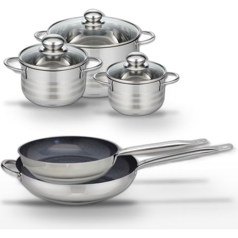 Lot 2 Poêles 28/32cm et 3 Faitouts 14/16/20cm Elo Profi Therm Platinum (1/5)