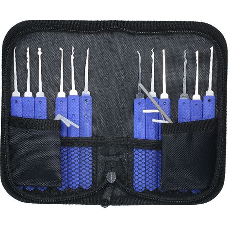 Kit de crochetage de 17 pièces avec sac de rangement, outils de serrurier pour débutants, professionnels et enfants. (1/3)