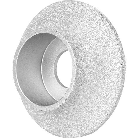 Meule diamantée brasée de 7,3 cm, fabriquée en France, pour pierre, marbre et céramique (2,0 cm). (1/5)