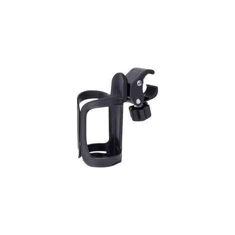 Porte-gobelet universel pour poussettes/vélos, noir, réglable – (1/5)