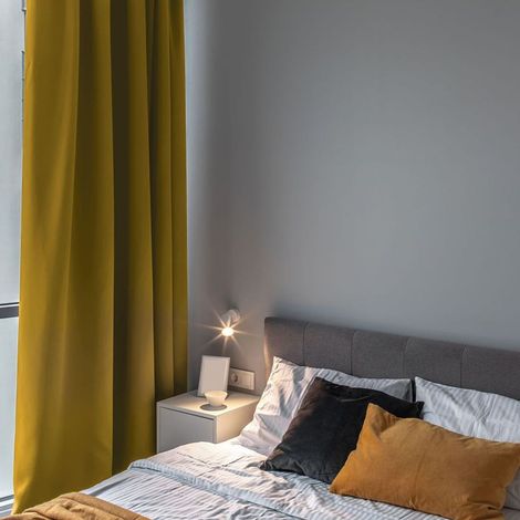 OCCULTANT - Rideau occultant jaune 140x250 (1/5)