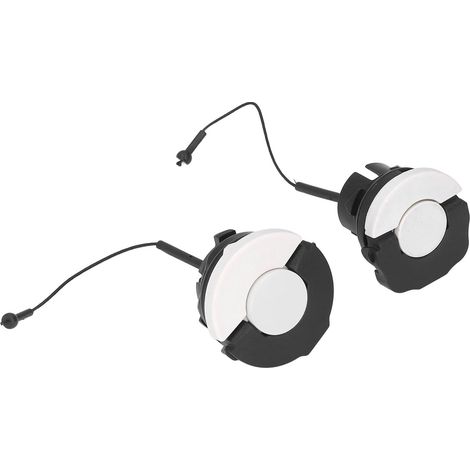 Lot de 2 bouchons de réservoir carburant en ABS pour tronçonneuses STIHL MS192T MS192TZ MS200T MS200 MS210 MS230 MS240 (1/5)