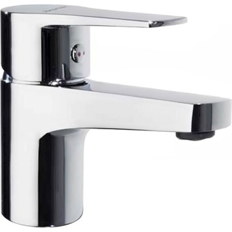 Mitigeur Lavabo Chromé TITANIUM TOOL FREE économie d'eau et énergie (1/2)